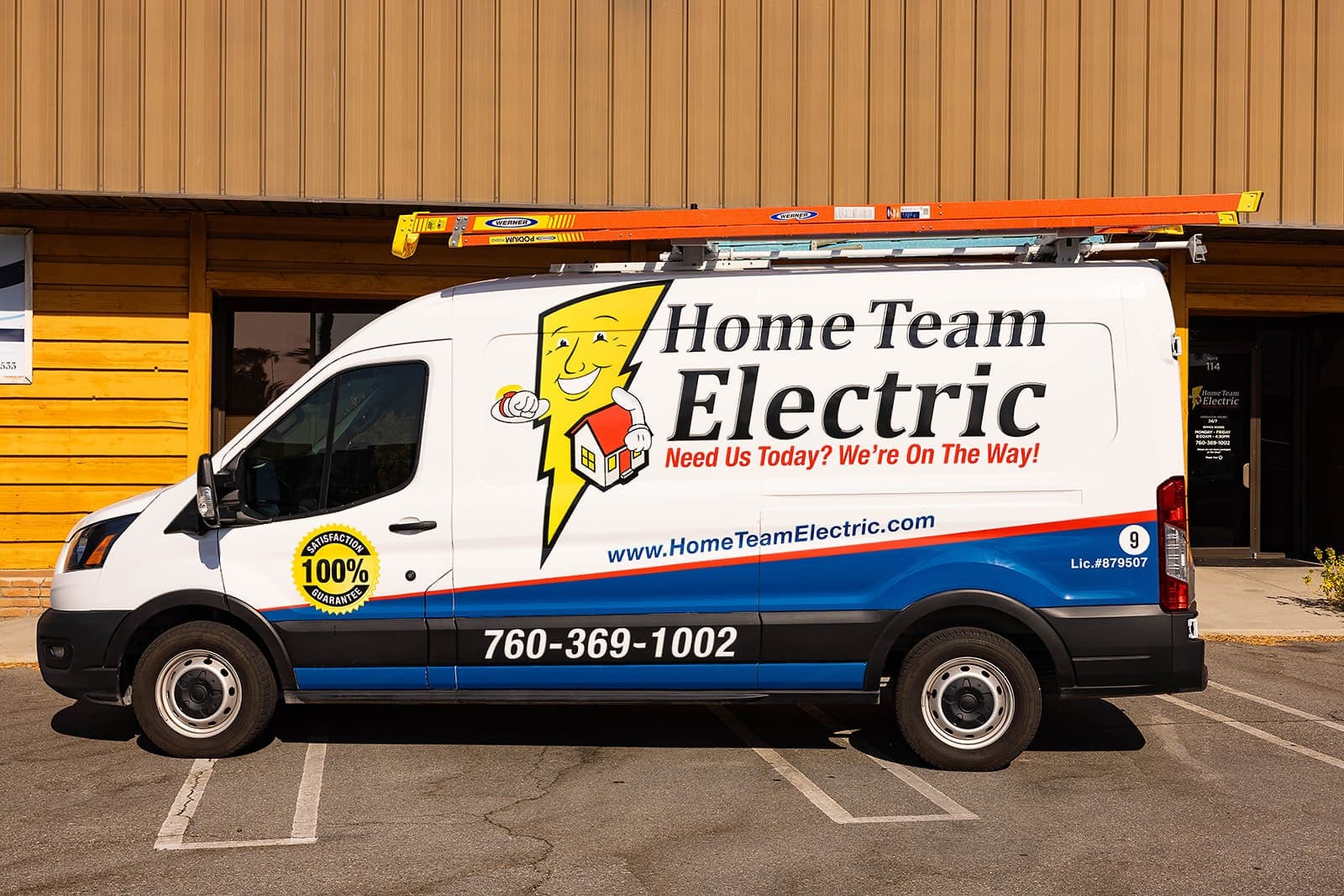 A Home Team Electric electrician diagnosing a circuit in a Coachella Valley home