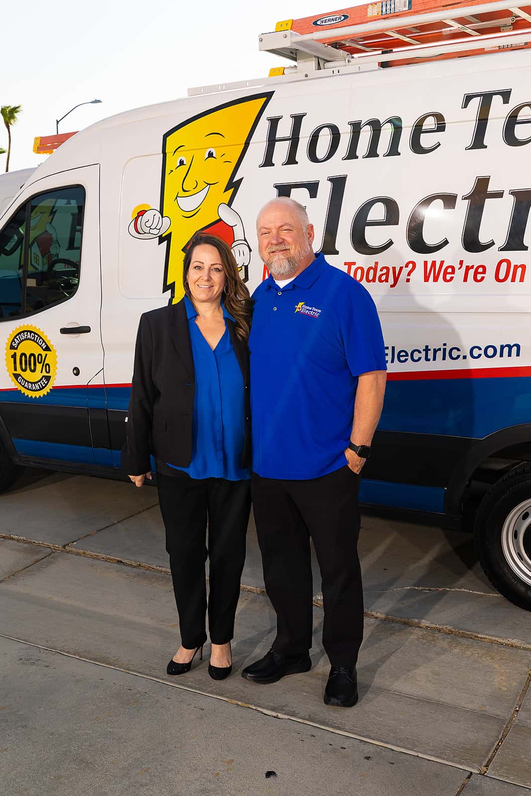 Home Team Electric team with service vans ready for service